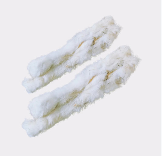 Long furry Rabbit skins